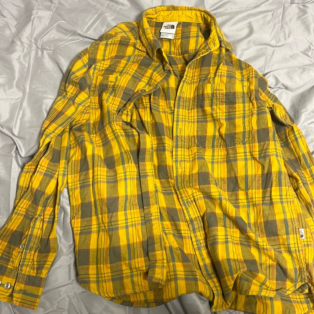 The North Face Yellow Flannel